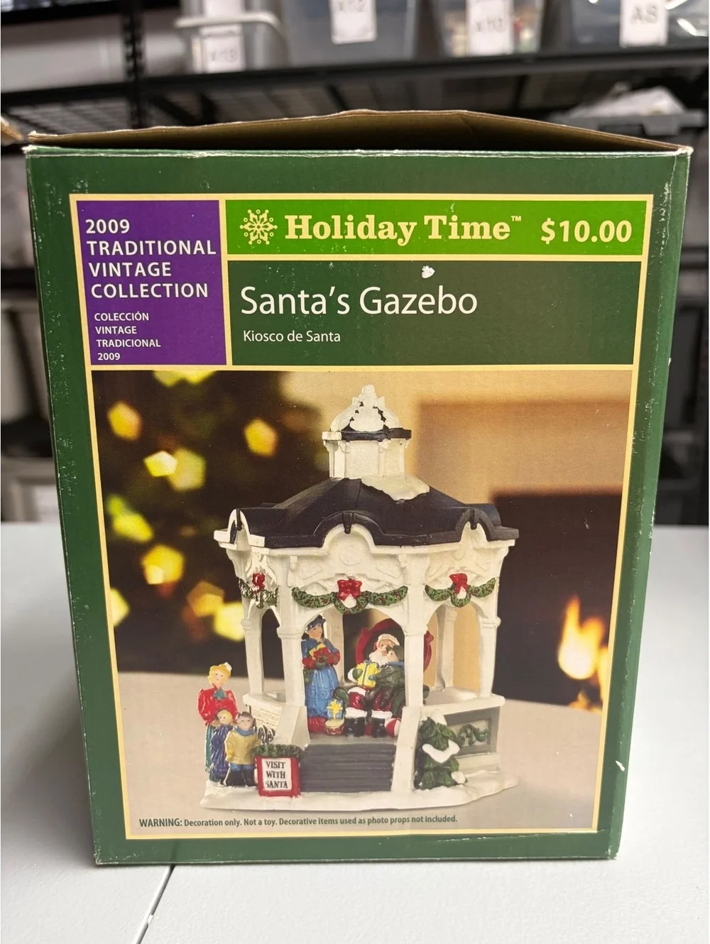 Holiday Time Christmas Village Collection Santa’s Gazebo with Box 2009